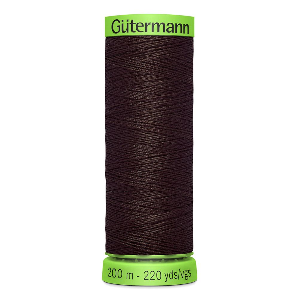 Нитки для тонких тканей Gutermann Extra Fine 150, 200м, 696 т.шоколад, 5 катушек
