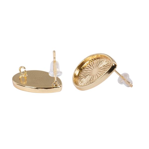 Швензы 15х16х21 мм, 10 шт (5х2 шт), 02 золото, Zlatka FMK-H05