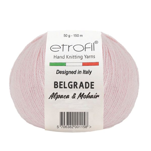 Пряжа Etrofil (Этрофил) Belgrade / уп.10 мот. по 50 г, 125м 04060 светло-розовый