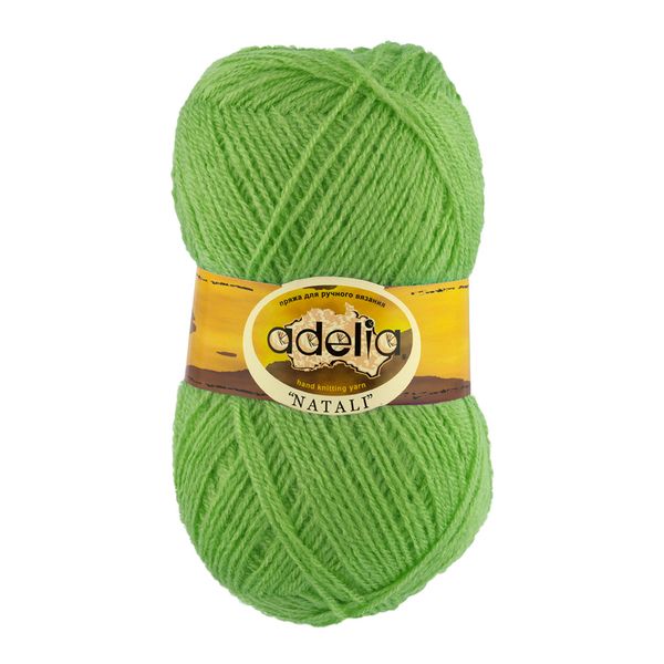 Пряжа Adelia Natali / уп.10 мот. по 50г, 300м, 15 св.зеленый