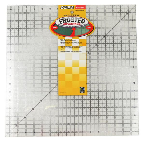 Линейка для квилтинга 16,5*16,5”, OL-QR-16S, Olfa, 1 шт