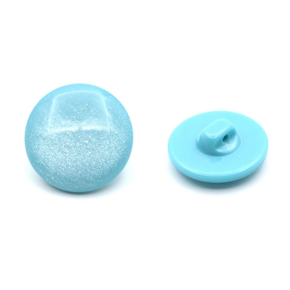 Пуговицы на ножке 32L (20мм), пластик (col.17 голубой), 72 шт, CR P-45