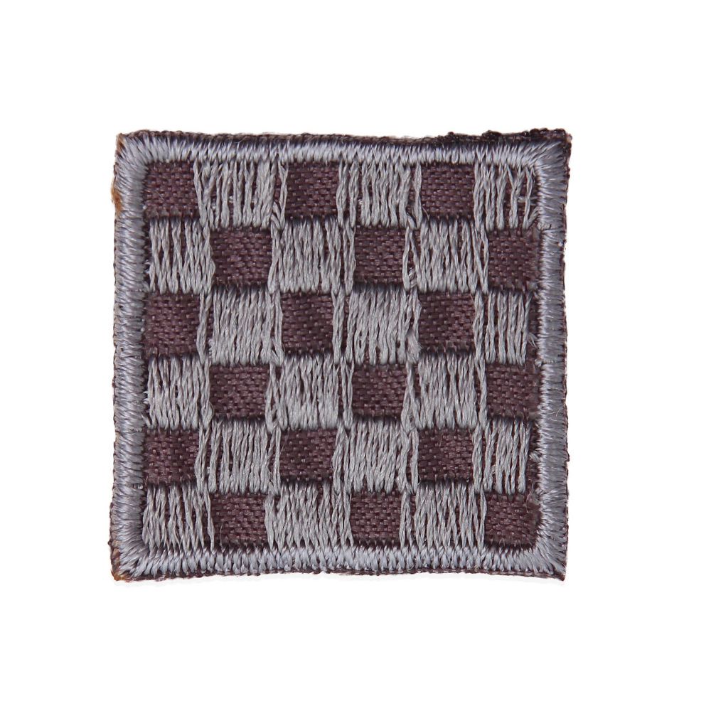 Термоаппликация Квадрат 3х3см, уп. 2 шт, цв.серый