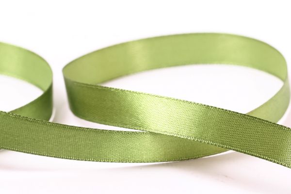 Лента атласная 2-сторонняя 12.0 мм / 33±2 метра, №085 серо-зеленый, Gamma AL-12D