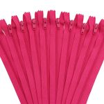 Молния спираль (витая) брючная Т3 (3 мм) 1 зам., н/раз., 20 см, автомат, фукс, 30111, 10 шт