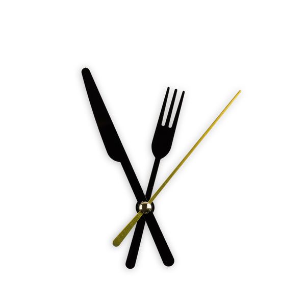 Стрелки для часовых механизмов (часовая/минутная/секундная), 5 шт, 58/72/72 мм, ( черный/золото)