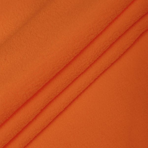 Флис 2-сторонний 190 г/м², 150 см / 2 метра, TBY-0059-F157, F157 оранжевый