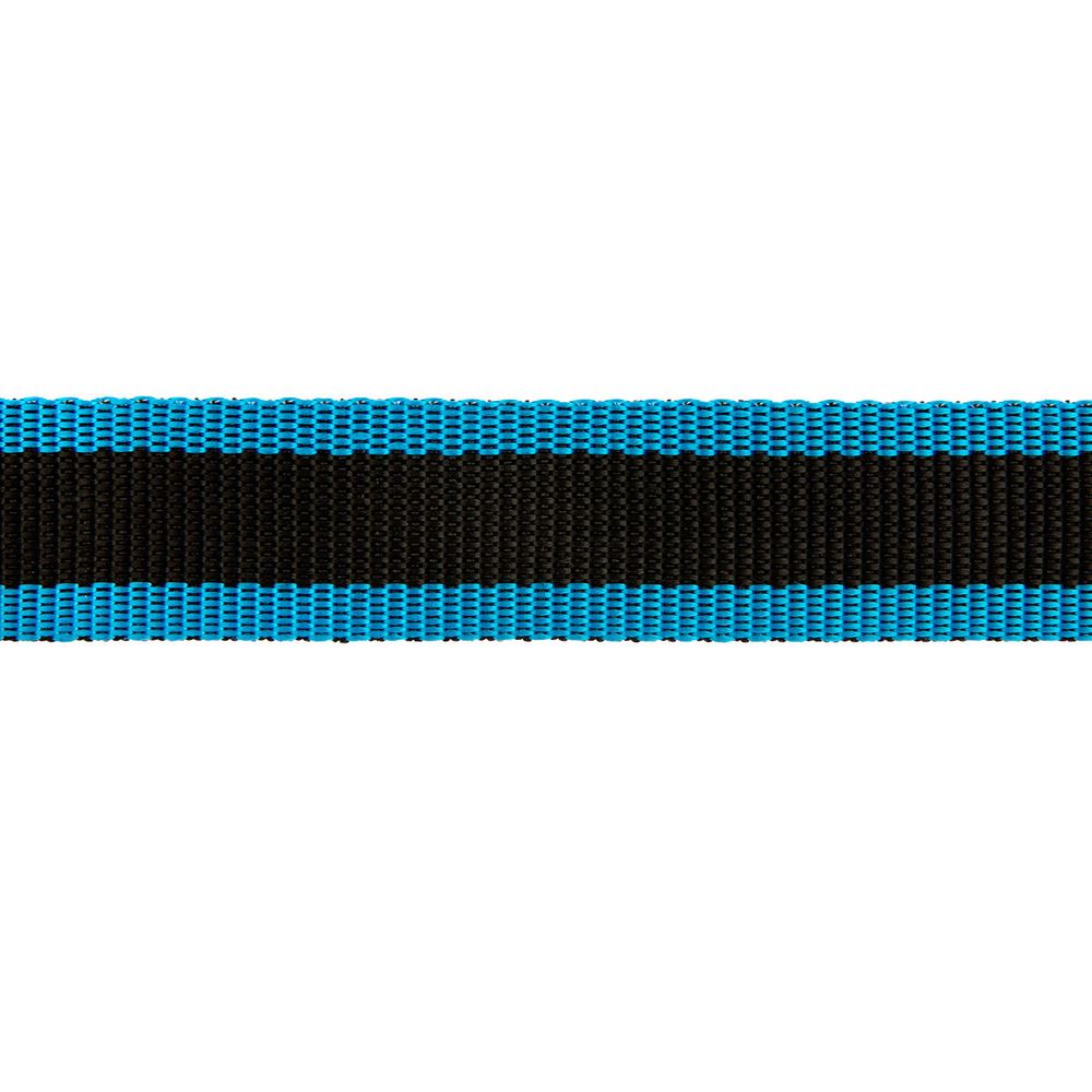Стропа (ременная лента) 30 мм / 25 метров, толщ. 1.01 мм, [17.1 г/пог.м], 100% п/п, сине- черный, Gamma 3338