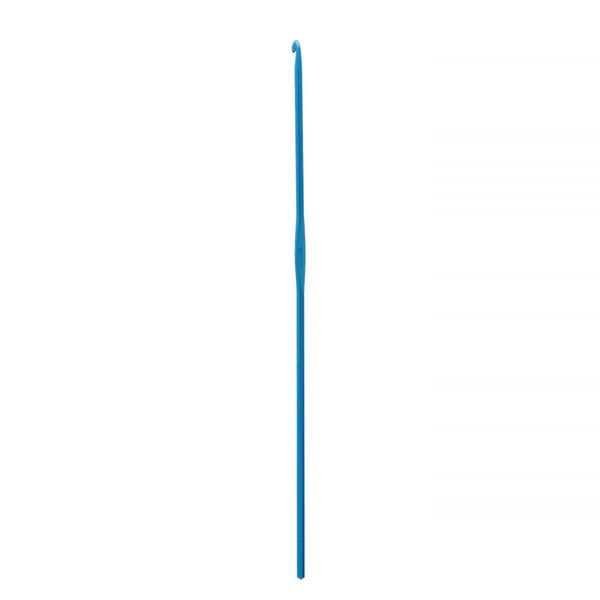 Крючок для вязания ⌀2.5 мм, 15 см, металл, в чехле, синий, Gamma CH-15