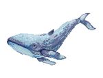 Алмазная (кристальная) мозаика Фрея, Кит, 30х40 см