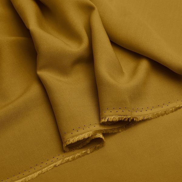 Штапель 110 г/м², 145 см / 2 метра, TBY-Vi-30-32.2, цв.32 горчичный