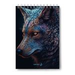 Блокнот на гребне, выборочный лак, A5 80 л., 4 шт, клетка, Взгляд 01240, Светоч Б127