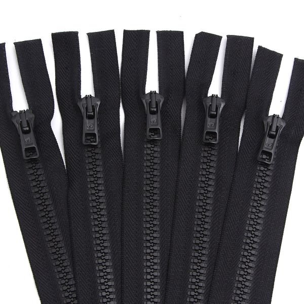 Молния трактор Arta Т6 (6 мм) 1 зам., разъем., 85 см, цв. 077 черный, уп.5 шт