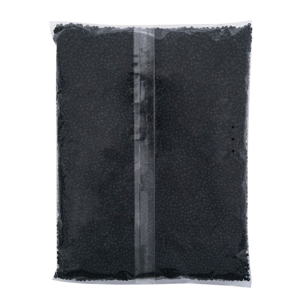 Бисер Astra&Craft 11/0 (2.1 мм), 500 г, цв. M49 черный/непрозр.матовый