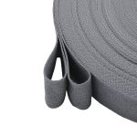 Тесьма (лента) киперная 40 мм / 50 метров, 13 г/м, 100% полиэфир, 15 серый