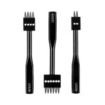 Пробойники для кожи строчные, набор (круглые зубцы), круглые 1 мм; шаг 4 мм, Промысел, LT-023