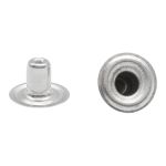 Кнопка Альфа (S-образная) ⌀15.0 мм, ≈720 шт, СТАЛЬ, никель, NEW STAR