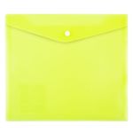 Папка-конверт для тетрадей с кнопкой A5+ 180 мкм волокно, 20 шт, желтый EC211130209, Expert Complete