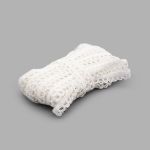 Тесьма вязаная шторная 10 мм / 20 метров, рис.8908, белый