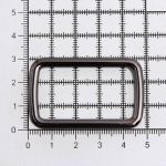 Рамка прямоугольная металл 40 мм /49х30 мм/ чер.никель, ГУ12749, 4 шт