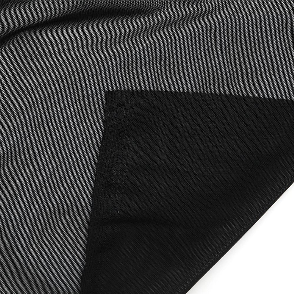 Сетка бельевая эластичная утягивающая 140 г/м², шир.160 см / 5 метров, 170 черный /OLG031.170/5/