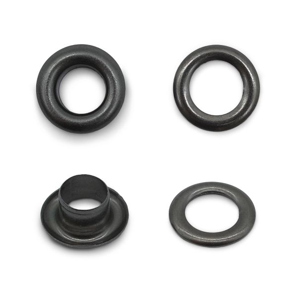 Люверсы металл ⌀_4.0 мм (внутр.), чер.никель, 100 шт, S090810, BIG