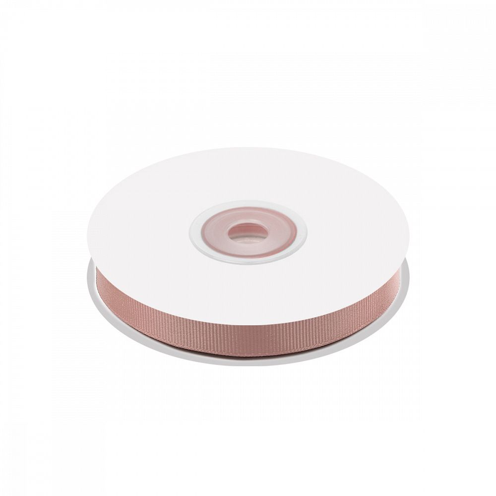 Лента репсовая (в рубчик) 10.0 мм цв. 813 пудровый уп.22.86м (±1м)