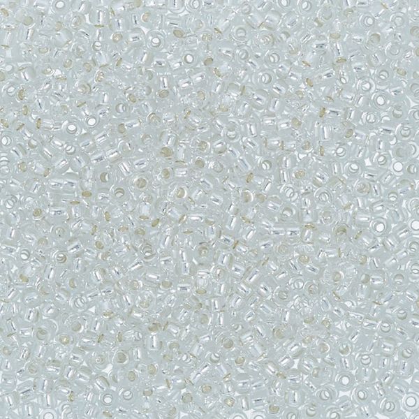 Бисер Toho 15/0 круглый (1.5 мм), 500 г, 0021 серебристый