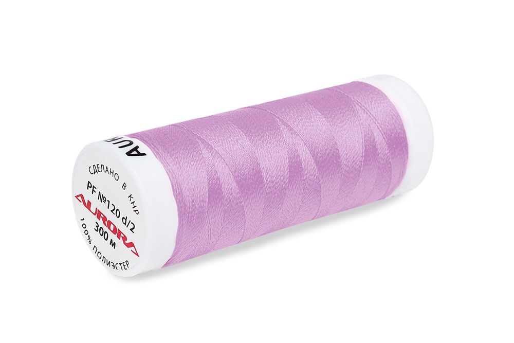 Нитки для креативных работ Aurora №120, 300 м, цв. PF131, 5 катушек