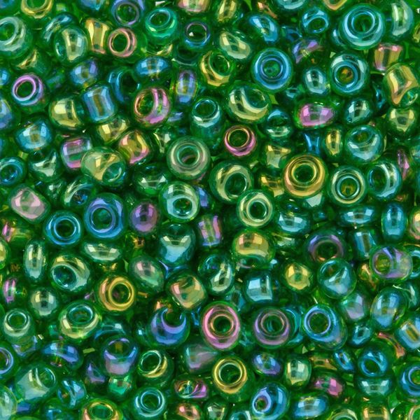 Бисер Zlatka 11/0, 6х20 г, /РП/, №0167 зеленый, GR