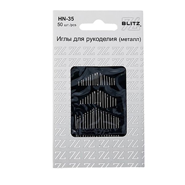 Иглы ручные для рукоделия, 50 шт, P, Blitz HN-35