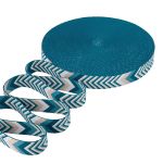 Стропа (ременная лента) 38 мм / 45.72 метра, [38.82 г/пог.м], с принтом 2-сторонняя, D142 джинсовый/белый, 3Al354