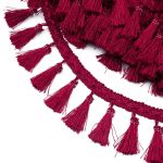 Бахрома отделочная 70.0 мм / 10 метров, с кистями 274 бордо