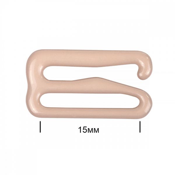 Крючки для бюстгальтера металл 15.0 мм, 100 шт, S185 серебристый пион