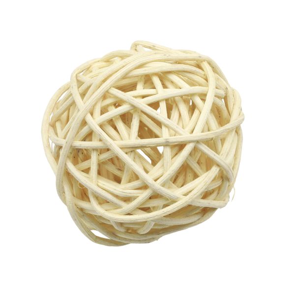 Шары декоративные из ротанга 5см,12 шт, цв. кленовый, BH232AB-R33-5