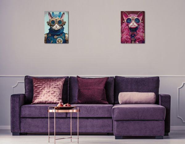 Алмазная (кристальная) мозаика Фрея, на подрамнике Гламурный кот, 30х40 см