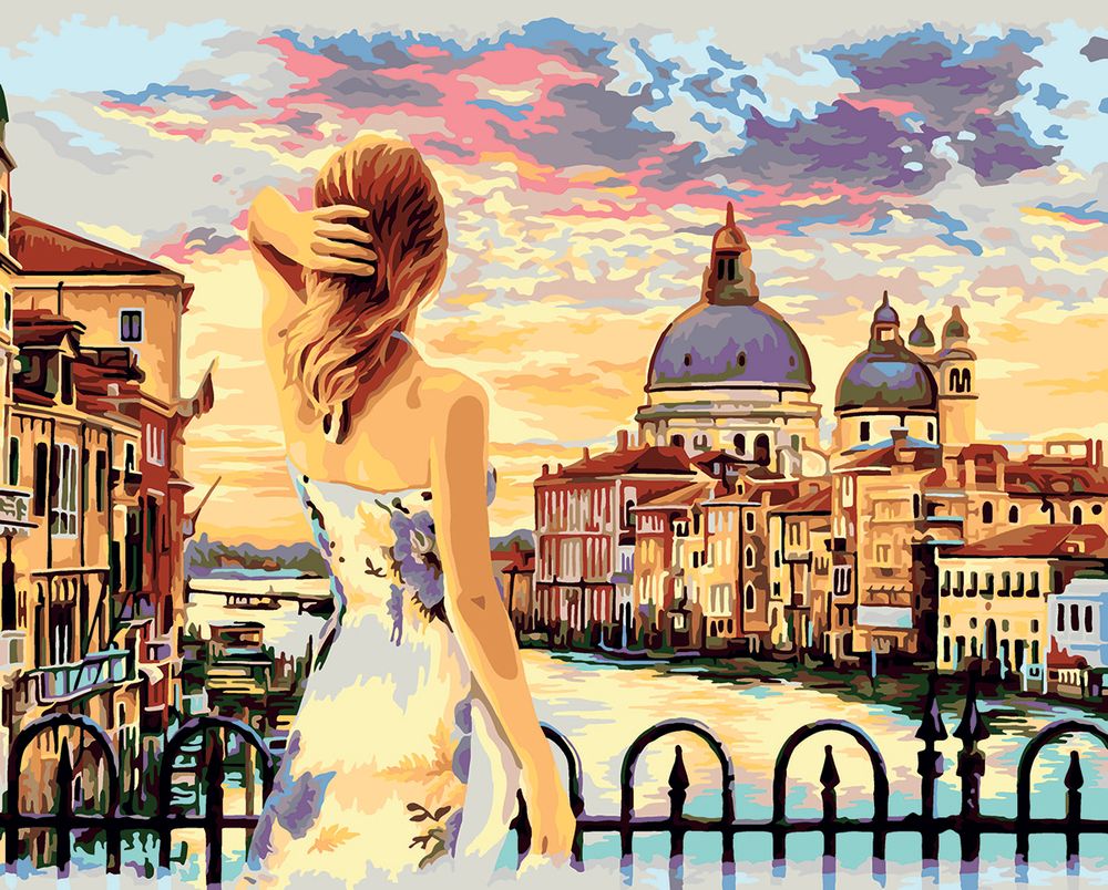 Картина по номерам Фрея PNB/PL-157, Вид на старый город, 50х40 см