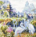 Набор для вышивания нитками Чудесная игла, Безмятежное утро, 30х30 см