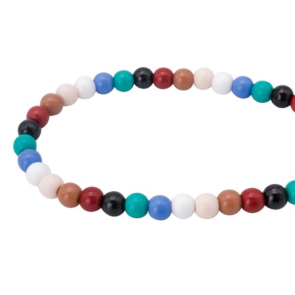 Бусины пластик ⌀8 мм, 50 г, микс цвета, круглые, Astra&Craft (микс), 1AL121-2
