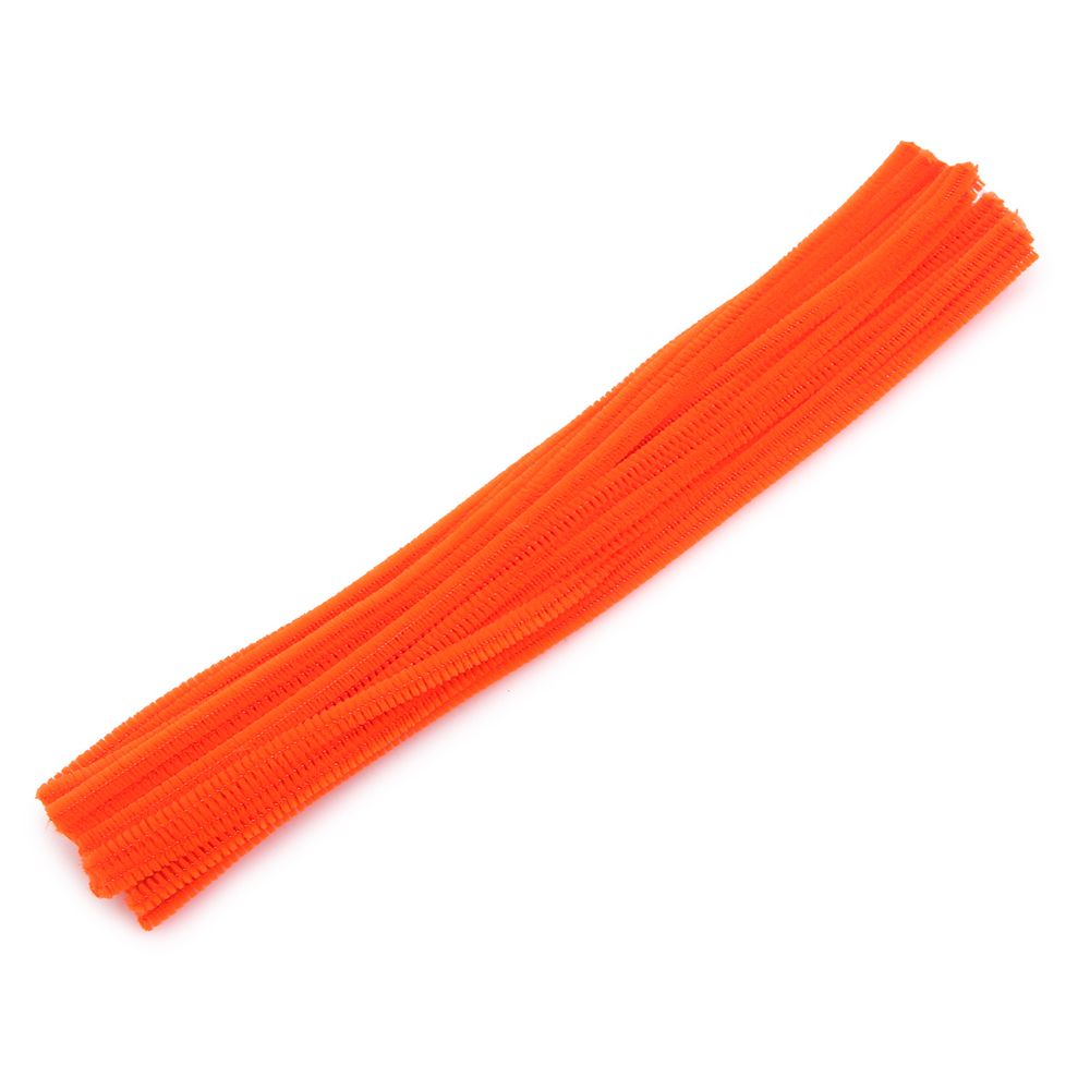 Синель-проволока, 6 мм / 30см, 30 шт/упак, Astra&Craft (A-031 оранжевый)