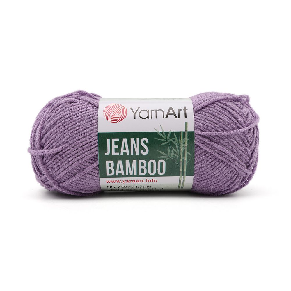 Пряжа YarnArt (ЯрнАрт) Jeans bamboo / уп.10 мот. по 50 г, 150м, 116 сиреневый