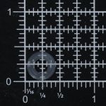 Кольцо уплотнительное пластик под кнопку и люверс 4 мм, прозрачный, 1000 шт