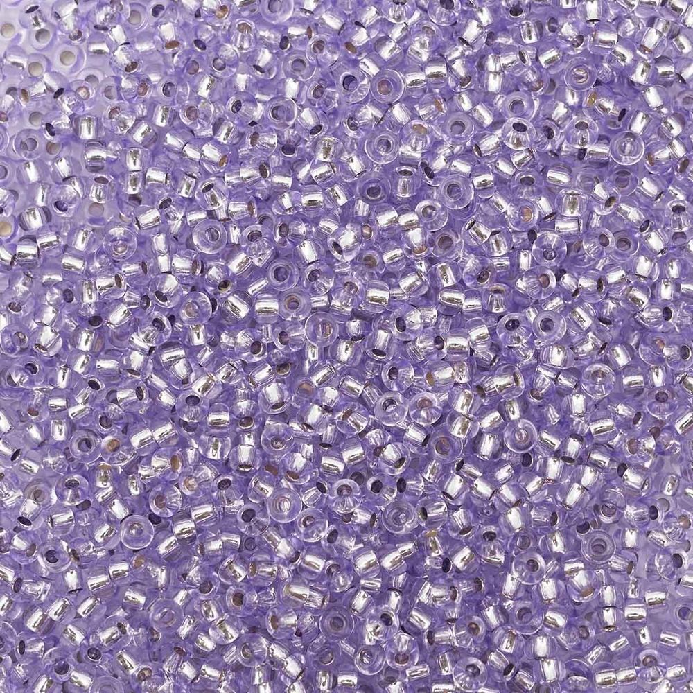 Бисер Preciosa прозрачный с сереб. центр., 10/0 (78123), круг. отв., 500 г