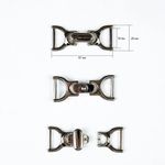 Пряжка-застежка 18 мм никель мет, 4 шт