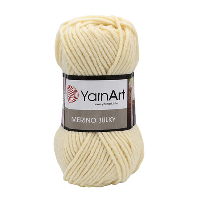 Пряжа YarnArt (ЯрнАрт) Merino Bulky / уп.5 мот. по 100 г, 100м, 7003 бледно-желтый