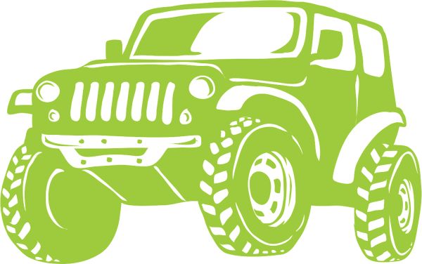 Термоаппликация Термотрансфер M №04, 1 шт, M-418 Джип 6х9.5 см, Gamma