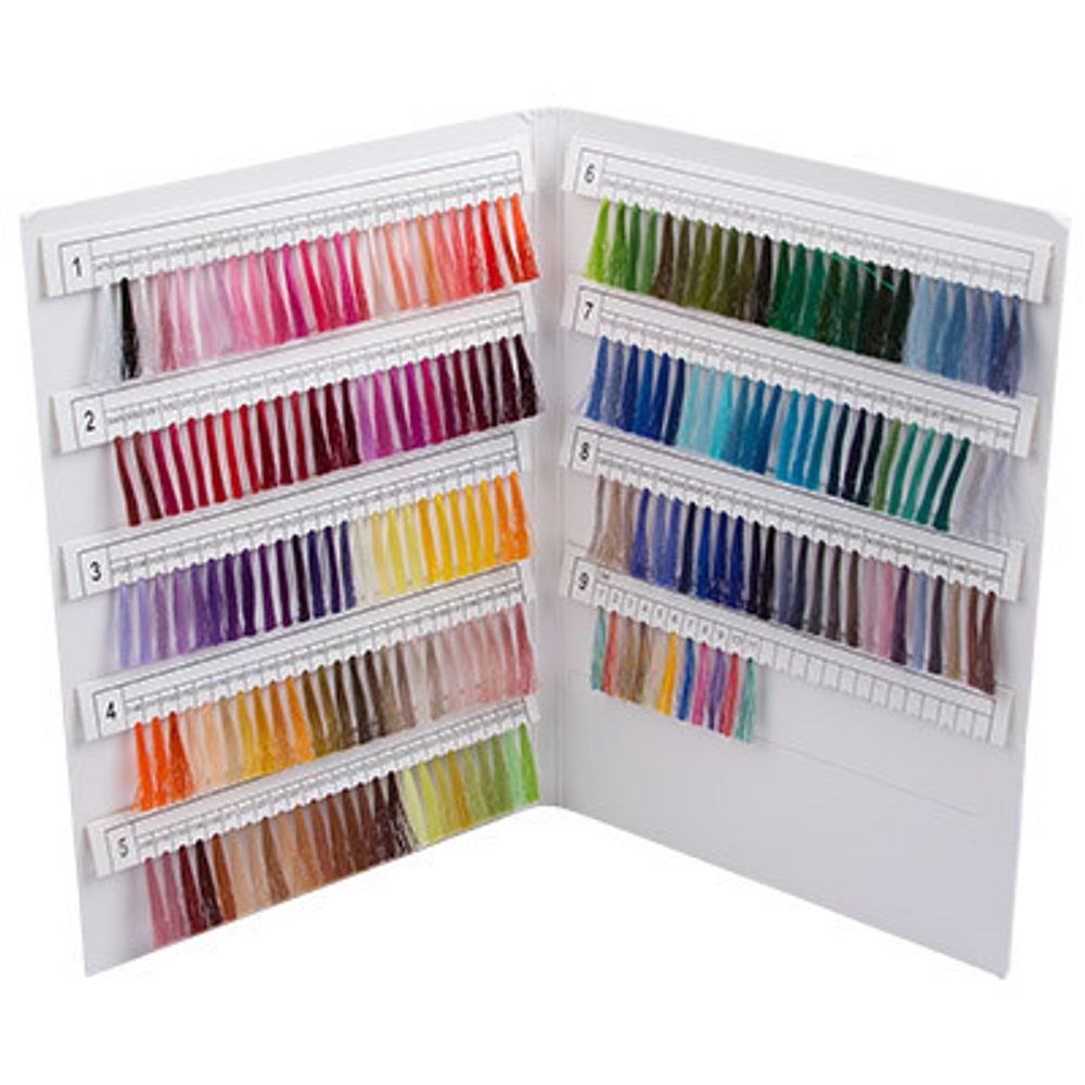 _01_ Карта цветов ниток: Нитки вышивальные V150/2-V120/2-M120/2