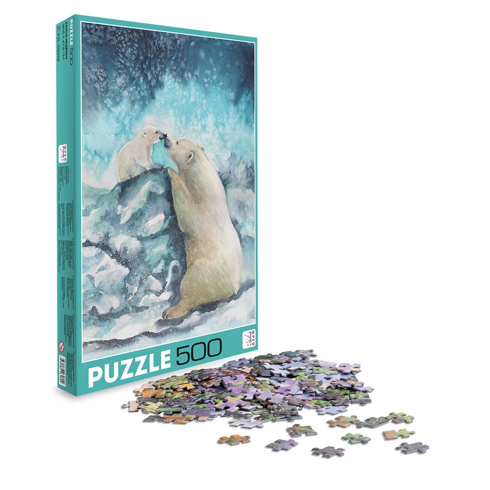Пазл 500 элементов, Белые медведи, PZL-500/02, Фрея