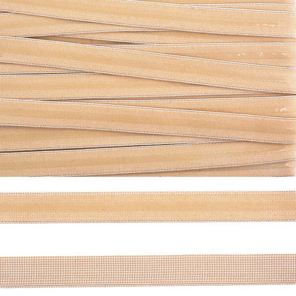 Резинка бельевая (с силиконом) 10.0 мм / 50 метров, 61 бежевый S126