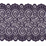 Кружево бельевое эластичное 180 мм / 25 метров, TBY.L1351, цв.L2817 фиолетовый, Kruzhevo